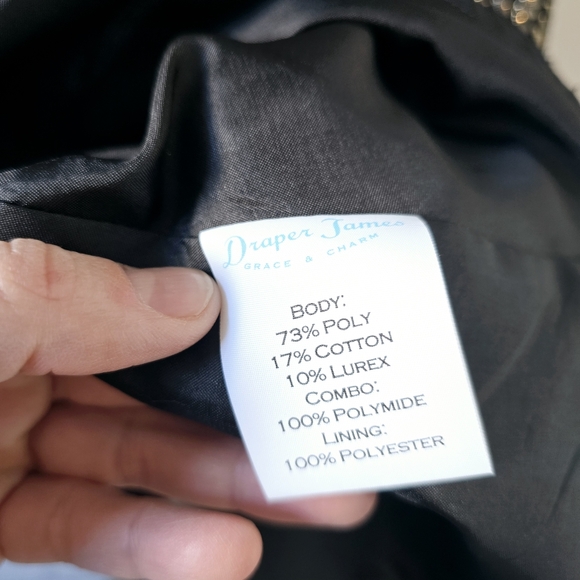 Draper James Kara Collection Gold Jacquard Dress - Picture 11 of 12